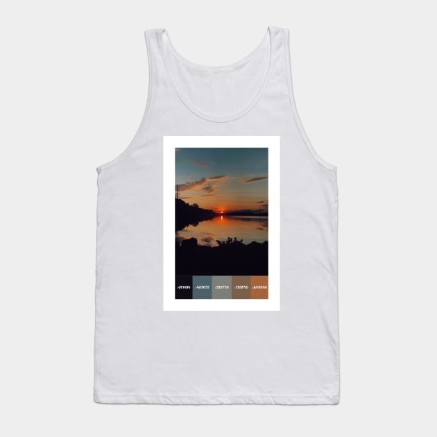 Autumn Sunset Color Palette [Rectangles] Tank Top by tessiaphoto